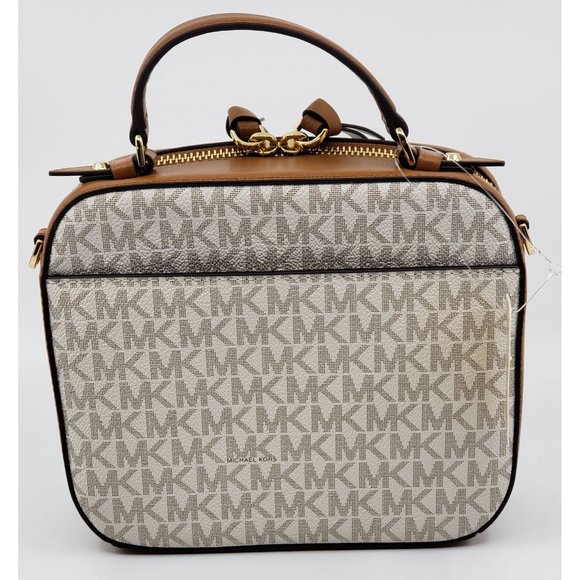 New Michael Kors Medium Signature Top Handle Leather Crossbody $198.00 - Picture 5 of 7